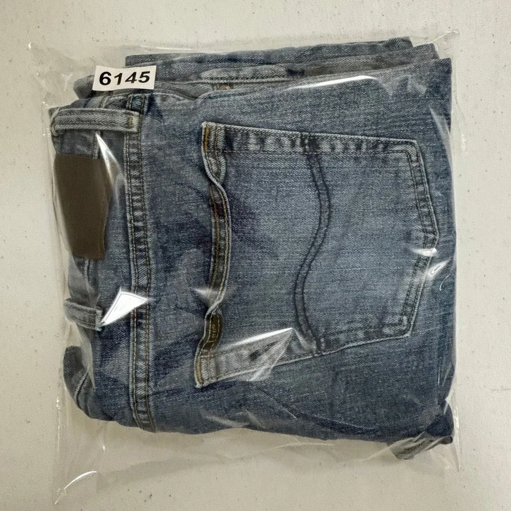 Lee Regular Fit Mens Straight Leg Medium Wash Denim Blue Jeans 34x29